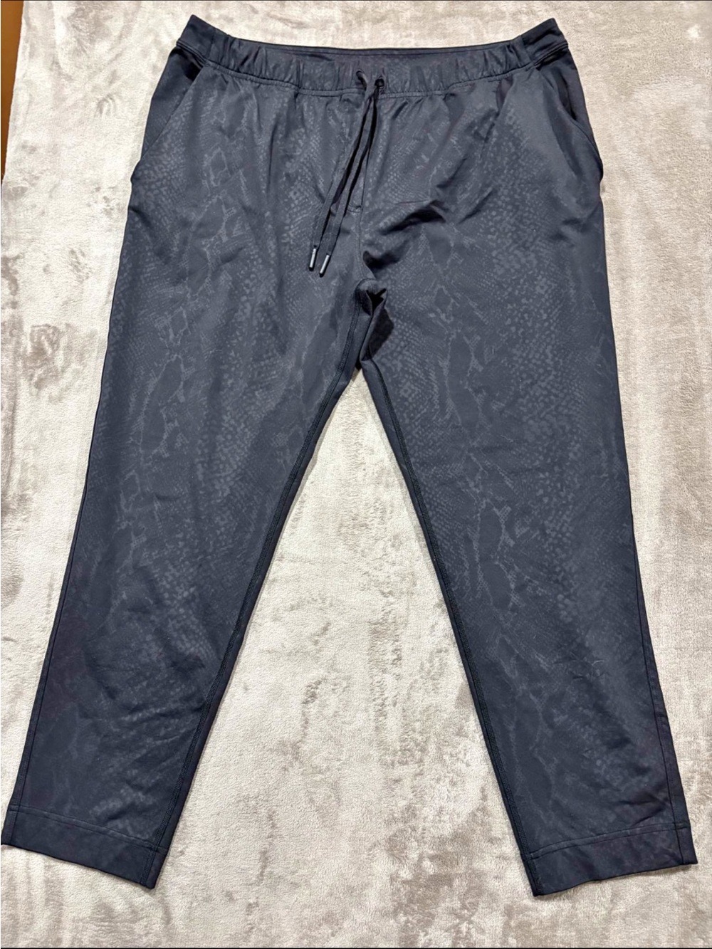 lululemon athletica Black Snake-Print Track Joggers